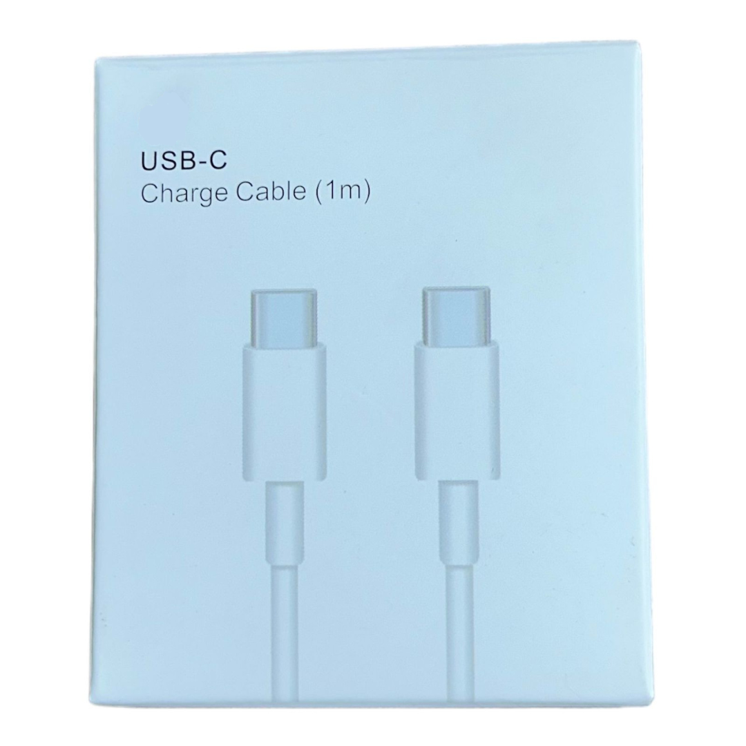 Cabo de Carregador USB C 1 Metro iPhone 15 / 15Pro / 15Plus / 15ProMax / 16 / 16 Pro / 16 Pro Max/ MacBook Pro, iPad Pro, iPad Air 4